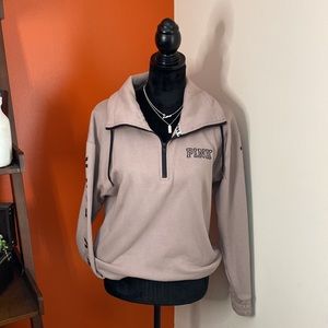 Vs pink quarter zip